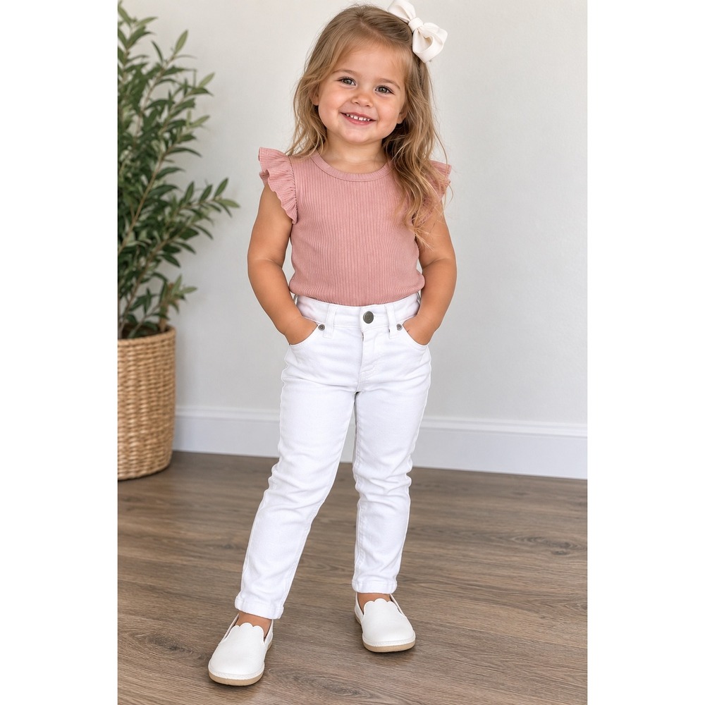 Vineyard Vines Girls White Skinny Jeans Size 2T
